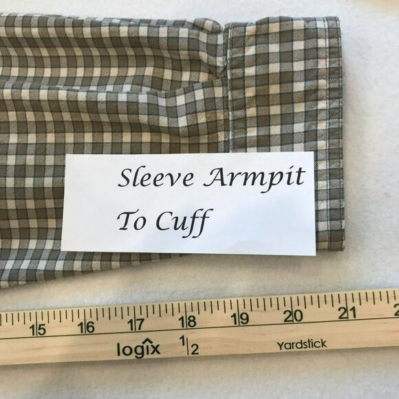 Columbia Men's Classic Long Sleeve Outdoor Shirt Sz Medium Tan Check Activewear - Picture 15 of 16